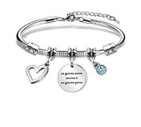 AGR8T Bracciali regali del migliore amico Regalo Amicizia Bracciale,Donna Compleanno Bracciale un giorno senza sorriso è un giorno perso Regali di Natale,Regalo Ringraziamento,Regalo Compleanno