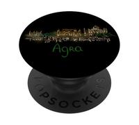 Agra Night India viaggio souvenir storico città storica regalo PopSockets PopGrip Adesivo