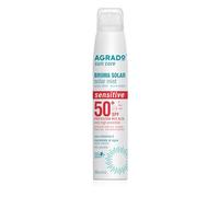 Agrado - Nebbia secca solare sensitiva SPF50+ | Resistente all'acqua | Formula Vegana | 200 ml
