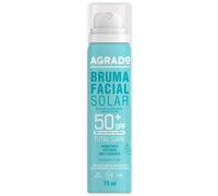 AGRADO - Crema solare viso 50 spray, idratante, resistente all'acqua Texture leggera Invisibile