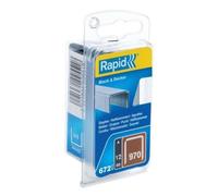 Agrafes Rapid 970 Galvanizzate 12 mm 672 pezzi per Black & Decker