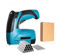 Agrafeuse et pistolet à clous électrique sans fil 2-en-1 brads -ion rechargeable USB-C avec lumière LED poignée ergonomique inclut 2000 agrafes pour l ameublement DIY le travail du bois