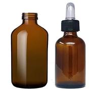 Agraria Ughetto Apicoltura Boccette in Vetro ambrato 50 ml. con pipetta contagocce, 10 Pezzi