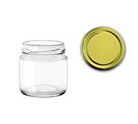 Agraria Ughetto Apicoltura VASETTO Barattolo Vetro ml. 40 con Tappo Capsula in Confezione da 27 Pezzi Made in Italy Ideale per per Monodose Miele