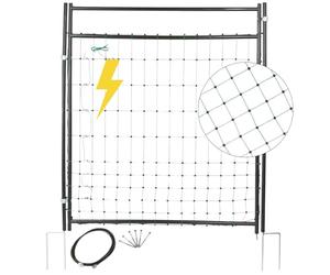 Agrarzone Porta per recinti elettrici 105 cm - Set completo, robusta e durevole in plastica - Ideale per agricoltura e zootecnia - Facile da installare