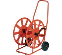 avvolgitubo a carrello maxi in acciaio verniciato per tubi 3/4" lung mt 140