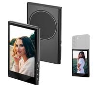 Agrdeed 4K 30fps cablato + registrazione wireless 1080p 2 in 1 schermo magnetico telefono Vlog Selfie Monitor, telefono fotocamera posteriore accessorio per teleprompter Live Stream Selfie Vlog TikTok