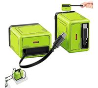 Agreetally 2-in-1 Compatible with 20w Fast Charger, Literalous Fast Charger, FastCharger Module with Type-C Cable, Retractable Phone Wall Plug for Phone, Laptops (Green)