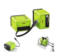 Agreetally 2-in-1 Compatible with 20w Fast Charger/Literalous Fast Charger with Type-C Cable and 2 USB Ports, for Phone and Laptops (Green)