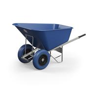 Agri Barrow Carriola Twin 200 litri vasca in plastica antiforatura pneumatici