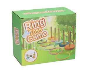 Agricola Home & Garden Gioco Lancio Anelli in Legno - Adatto per adulti e bambini