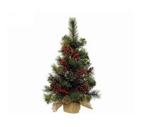 Agricola Home & Garden Mini Albero di Natale Ipswich Smerigliato con Bacche e Pigne
