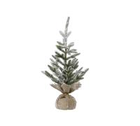 Agricola Home & Garden Mini Albero Innevato da Tavolo con Base Sacco di Iuta