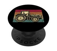 Agricoltore Contadino Retro Vintage Trattore PopSockets PopGrip Adesivo