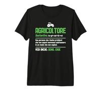 Agricoltore Contadino Trattore Genio Eroe Maglietta Premium