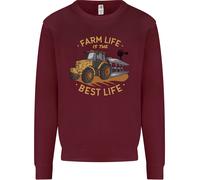 Agricoltura Fattoria Life Is The Best Life Contadino Uomo Felpa Maglione