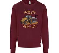 Agricoltura Fattoria Life Is The Best Life Contadino Uomo Felpa Maglione
