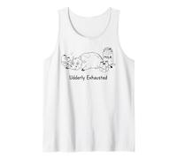 Agricoltura lattiero-casearia dell'agricoltore della Mucca esausta Canotta