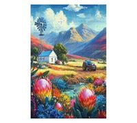 Agriculture Vintage Tractor Puzzle 1000 Pezzi Per Amici E Famiglia in Serata Rural Life Rompicapo Sfida Creativa Giochi Da Tavolo Relax E Intelligenza Regalo Natale 1000 PCS