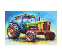Agriculture Vintage Tractor Puzzle 1000 Pezzi Rompicapo Per Tutte Le Occasioni Rural Life Versatile E Divertente Rilassamento Garantito Regalo Per Compleanni E Feste 1000 PCS