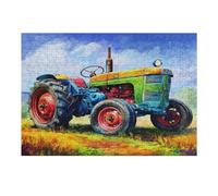 Agriculture Vintage Tractor Puzzle 300 Pezzi Rompicapo Per Tutte Le Occasioni Rural Life Versatile E Divertente Rilassamento Garantito Regalo Per Compleanni E Feste 300 PCS