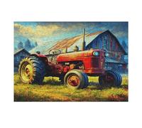 Agriculture Vintage Tractor Puzzle 300 Pezzi Rompicapo Per Tutte Le Occasioni Rural Life Versatile E Divertente Rilassamento Garantito Regalo Per Compleanni E Feste 300 PCS