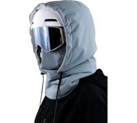 Agriculturi Waterproof Fleece Lined Hood, Thickened Full Cover Ski Helmet Cover with Adjustable Drawstring Gogglesn (Blue)