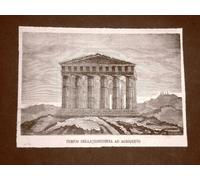 Agrigento o Girgenti nel 1876 Tempio della Concordia Sicilia