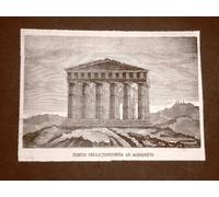 Agrigento o Girgenti nel 1876 Tempio della Concordia Sicilia