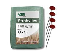 AGRIplus - Telo di Copertura, 9,8 x 6 m (58,8 m²), utilizzo Versatile, Estremamente Resistente agli Strappi per Una Protezione a Lungo Termine, permeabile all'Acqua (con 12 Chiodi in Metallo)