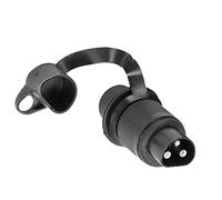 AGRISHOP 1 Pezzo Spina 3 Poli Trattore 12v,DIN 9680,CE ROHS,Impermeabile, Spina 3 Poli Femmina per Rimorchio Macchine Agricole, Spina 3 Poli per Camion Carovana Barca RVAutomobili