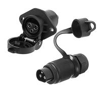 AGRISHOP 12V 3 Poli Spina Presa di Corrente per Rimorchio Connettore Maschio Femmina Adattatore per RV Caravan Trattore Camion Van Bordo