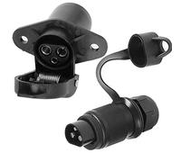 AGRISHOP 12V 3 Poli Spina Presa di Corrente per Rimorchio Connettore Maschio Femmina Adattatore per RV Caravan Trattore Camion Van Bordo