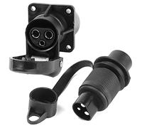 AGRISHOP 12V Spina 3 Poli Presa 3 Poli per Rimorchio,12V Spina E Presa 3 Poli,Spina 3 Poli per Rimorchio Connettore Maschio Femmina Adattatore per RV Caravan Trattore Camion Van Agricole