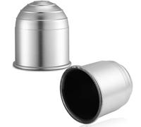 AGRISHOP 2xTappo Gancio Traino Rimorchio Placcatura in Plastica Φ50mm con Vite