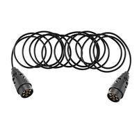 AGRISHOP Cavo di Prolunga per Rimorchio,Cavo Adattatore Rimorchio 7 Poli,Estensione Cavo per Rimorchio con Spina 7 Ploi Maschio 12v 6m,Spiral Cavo di Prolunga Rimorchio per Caravan
