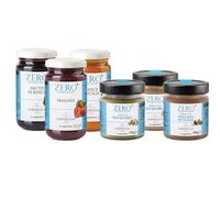 Agrisicilia box di marmellate, confetture e creme zero zuccheri, ideali per colazione e per merenda perfette per chi non vuole rinunciare alla linea 3x200g - 3x220g