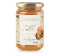 Agrisicilia Confettura Extra di Albicocche ideale per Crostate, Sacher, Dolci e Formaggi