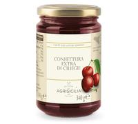 Agrisicilia Confettura Extra di Ciliegie Siciliane 340 grammi | Perfetta per farcire crostate e guarnire dolci al cucchiaio, ma ottima anche in abbinamento a formaggi semistagionati.