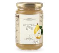 Agrisicilia confettura extra di Pere, dolcezza naturale, ottima con pecorino e formaggi, crostate e dolci al cucchiaio, vasetto da 360 grammi