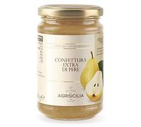 Agrisicilia Confettura extra di Pere lavorazione artigianale con frutta di qualità prodotta in Sicilia vasetto da 360 grammi ottima per colazione e merenda