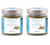 Agrisicilia crema spalmabile al Pistacchio zero% zuccheri aggiunti con poche calorie e ideale per colazione e merenda vasetto da 200 grammi (Confezione da 2)
