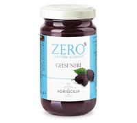 Agrisicilia zero% zuccheri gelsi neri con poche calorie, vasetto da 240 grammi ottima per colazione e merenda
