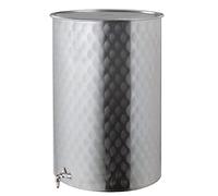 AgriStore di Cosenza V. Botte Acciaio Inox per Vino con Galleggiante ad Aria da 75 lt