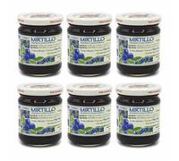 Agritur - Composta Mirtillo Nero Selv. Bio, No Zuccheri Aggiunti solo Zuccheri della Frutta, Naturale, Ideale per Colazione/Merenda, Perfetta come Condimento per Dolci, Pack 6×210g