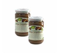 Agritur - Crema di Marroni, Rum e Vaniglia Classic Bio, 60% Frutta, con Zucchero di Canna, Naturale e Gustosa, Ideale per Colazione, Dolci e Yogurt, Pack 2×330 g