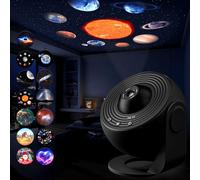 AGSTMG Proiettore Stellare Soffitto 13 in 1 Planetario Galassia Luce Notturna Cielo Stellato con Sistema Solare Luna Nebulosa Timer per Bambini Adulti