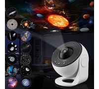 AGSTMG Proiettore stellato soffitto 13 in 1 planetario galassia luce notturna cielo stellato proiettore con sistema solare luna nebbia galassia proiettore con timer per bambini e adulti
