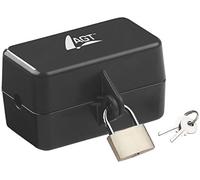 AGT Lucchetti a combinazione - Blocco spina: Scatola di protezione per spine elettriche con lucchetto, Lucchetto, 2 chiavi (Plug sicuro, spina sicuro chiudibile a chiave, presa Chiudere a chiave)