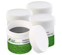 AGT Professional metallo liquido per auto: set da 4 Massa di saldatura a freddo per metalli, resistente al calore fino a 1.300 °C, 4x 100 g (metallo freddo, saldatura, ghisa)
